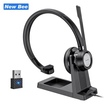 Hávaðadeyfandi Bluetooth heyrnartól með hleðslustöð